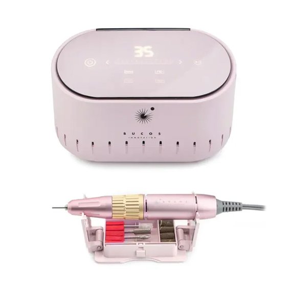 Maniküre-Fräsmaschine BUCOS Nagelbohrer X3 PRO HELLROSA 65W 35 000 U./min - Фото №4