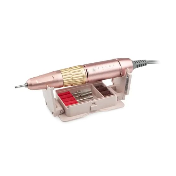 Nail drill BUCOS Nail Drill X3 PRO POWDERY 65W 35 000 prm pastel pink - Фото №2