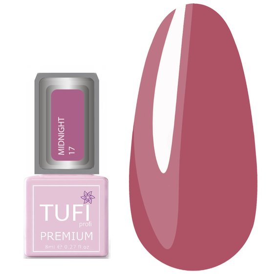 Gellack TUFI profi PREMIUM Midnight №17 Nostalgic Rose 8ml (0102635) - Фото №1