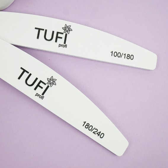 Nagelvijl TUFI profi PREMIUM wit 180/240 grit 17,8 cm 1 st (0231934) - Фото №4