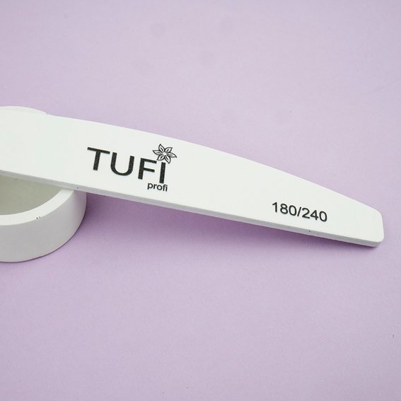 Nagelvijl TUFI profi PREMIUM wit 180/240 grit 17,8 cm 1 st (0231934) - Фото №3