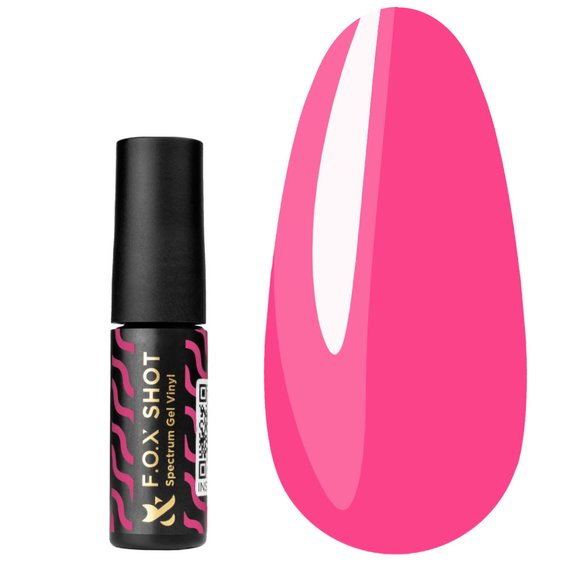 Hybride Vernis Hybride Vernis FOX SHOT Spectrum Gel Vinyl 144 roze 5 g - Фото №1