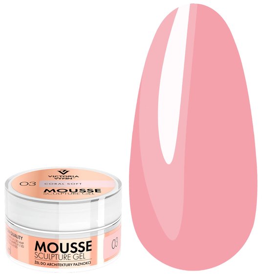 Victoria Vynn 03 Coral Zacht koraal 15 ml Mus-Gel Builder Gel - Фото №1