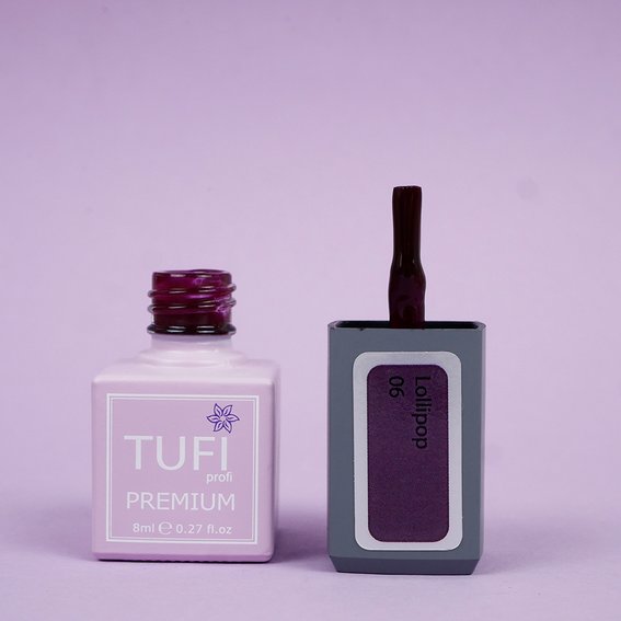 TUFI profi PREMIUM hybride nagellak Lollipop 06 braambes 8 ml (0227095) - Фото №3