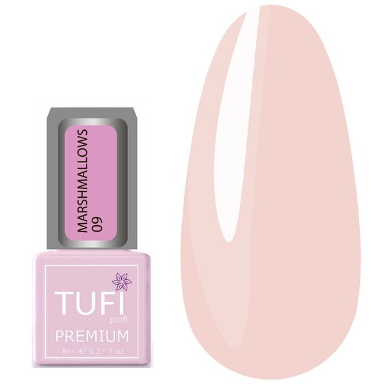 Gel polish TUFI profi PREMIUM Marshmallows 09 peach 8 ml (0102486) - Фото №1