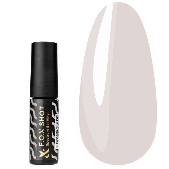 Gel polish FOX SHOT Spectrum Gel Vinyl №154 milky 5 g - Фото №1