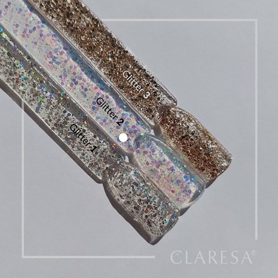 Claresa GLITTER 19 paarse hybride nagellak met glans 5 ml - Фото №3