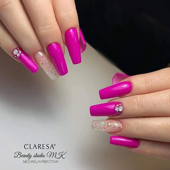 Claresa PINK 547 hybride nagellak donkerroze 5 ml - Фото №2