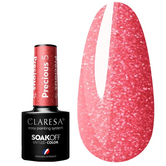 Claresa PRECIOUS PS5 hybride nagellak wortel glans 5 ml - Фото №1