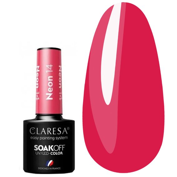 Claresa NEON 14 Fuchsia Hybride Nagellak 5 ml - Фото №1