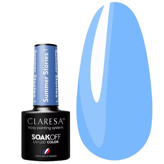 Gel polish Claresa SUMMER STORIES 1 blue 5 g - Фото №1