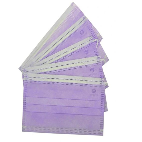 Opharm medisch masker paars 50 stuks - Фото №4