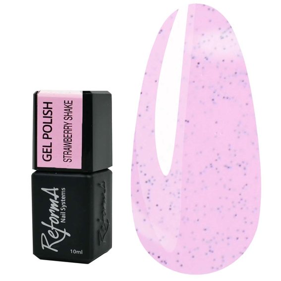 Gellack REFORMA Strawberry Shake - Rosa mit Flocken 10 ml (941279)