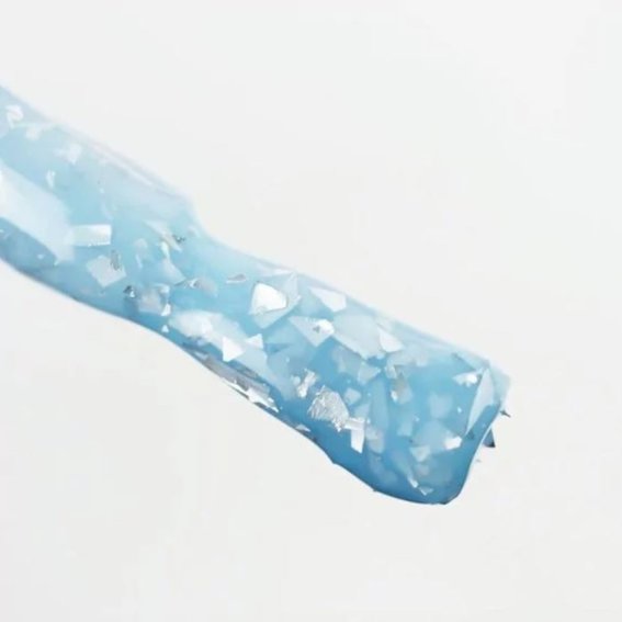 Hybride basis LUNA Yuki №6 lichtblauw met zilveren patal 13 ml (320-0645) - Фото №2