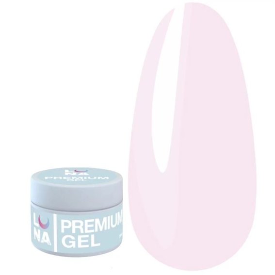 Gel Nagelverlängerung LUNA Premium Gel №3 Blassrosa 30 ml - Фото №1