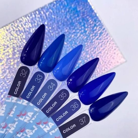 Hybride nagellak LUNA №34 lichtblauw 13 ml - Фото №2