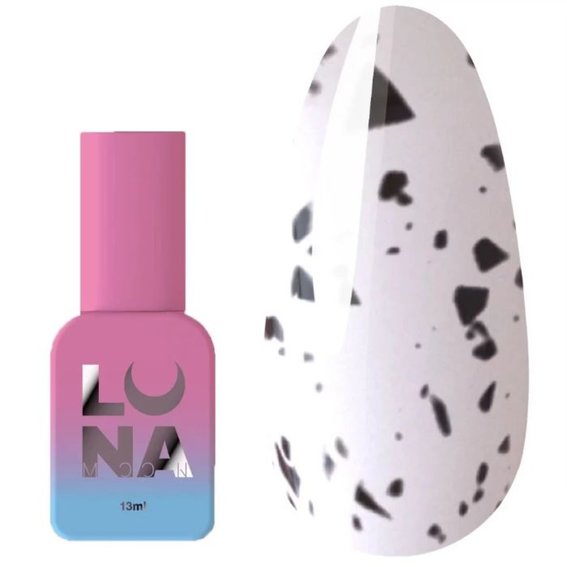 Hybride Top LUNA Matt Blackegg zonder kleeflaag, met zwarte deeltjes, mat 13 ml (300-0620)