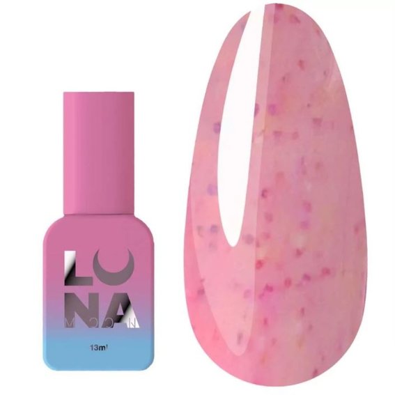 LUNA Tutti Frutti base № 11 roze met veelkleurige vlekken 13 ml - Фото №1