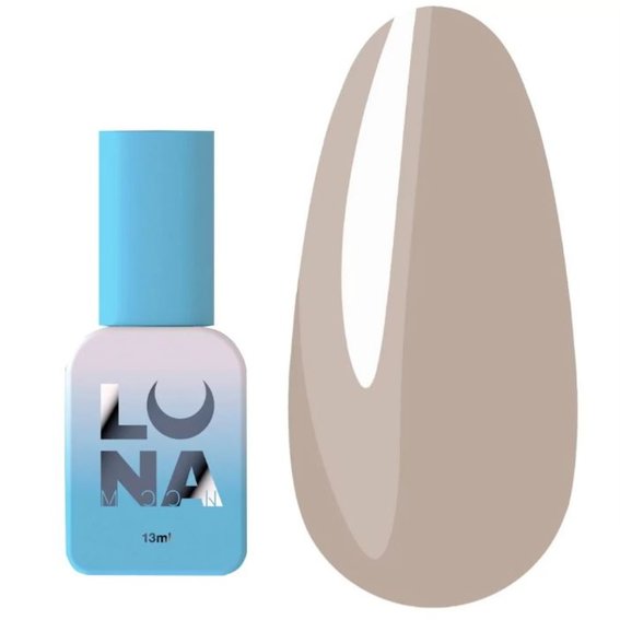 Hybride nagellak LUNA №18 grijs-beige 13 ml - Фото №1