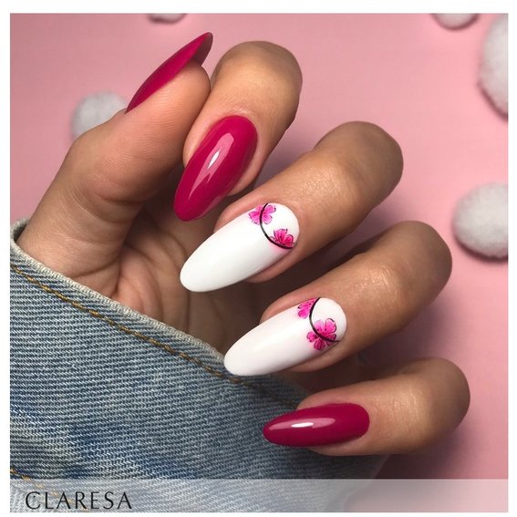 Claresa PINK 524 Burgundy Hybrid Nagellak 5 ml - Фото №3