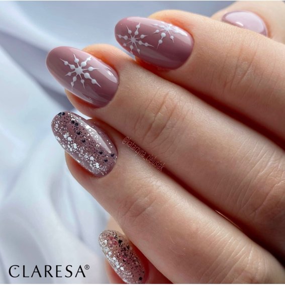 Гель-лак Claresa Winter Wonderland 10 серебристый с глиттером 5 мл - Фото №2
