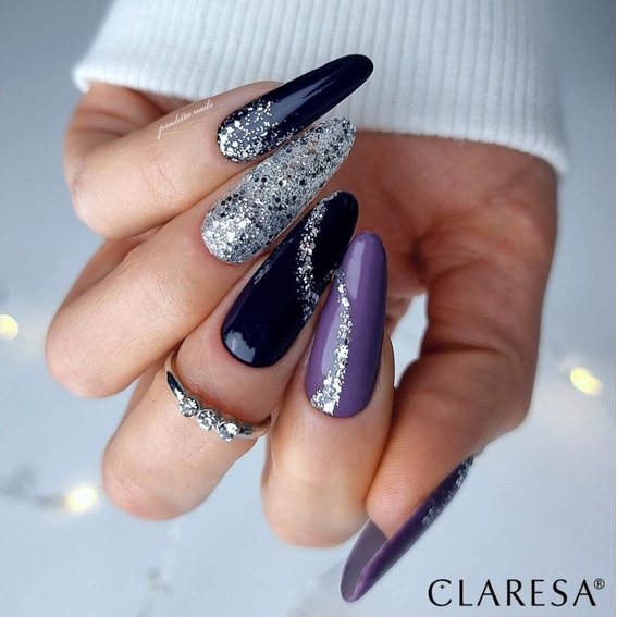 Гель-лак Claresa Winter Wonderland 10 серебристый с глиттером 5 мл - Фото №3