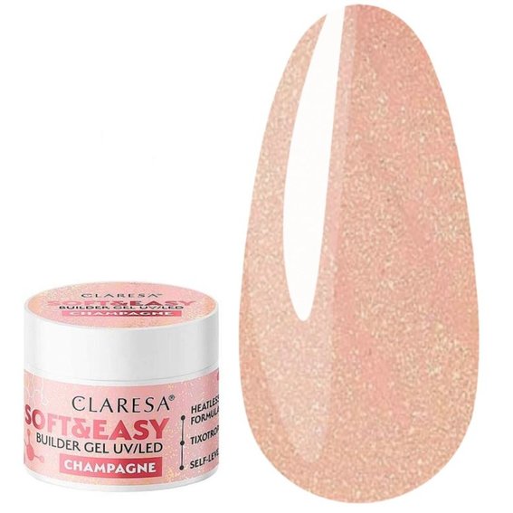 Gel für Nagelverlängerung Claresa SOFT&EASY BUILDER GEL  45g