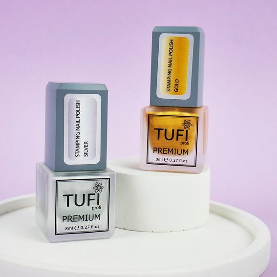 Лак для стемпінгу TUFI profi PREMIUM Stamping золотий 8 мл (0295880) - Фото №3