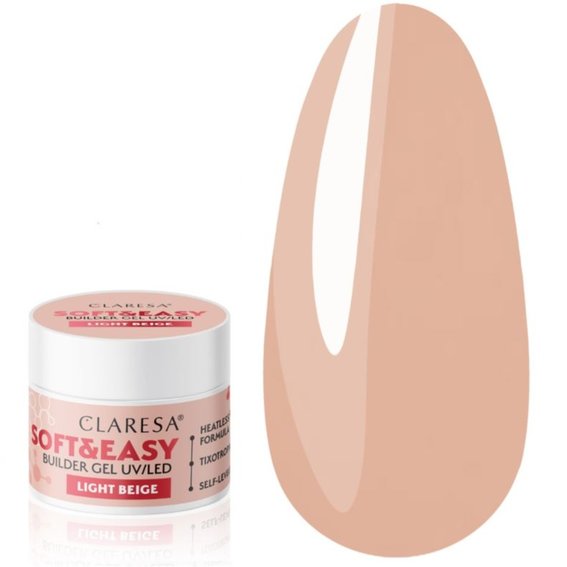Builder gel Claresa SOFT&EASY BUILDER GEL LIGHT BEIGE 12g