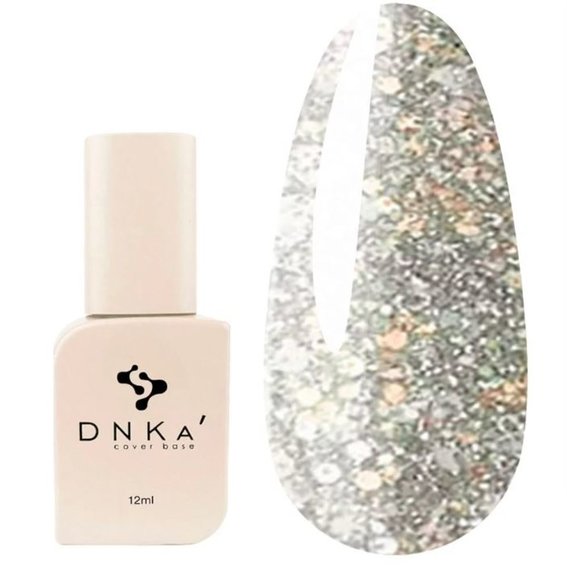 DNKa Cover base №051 goud reflecterend met pailletten van verschillende groottes 12 ml