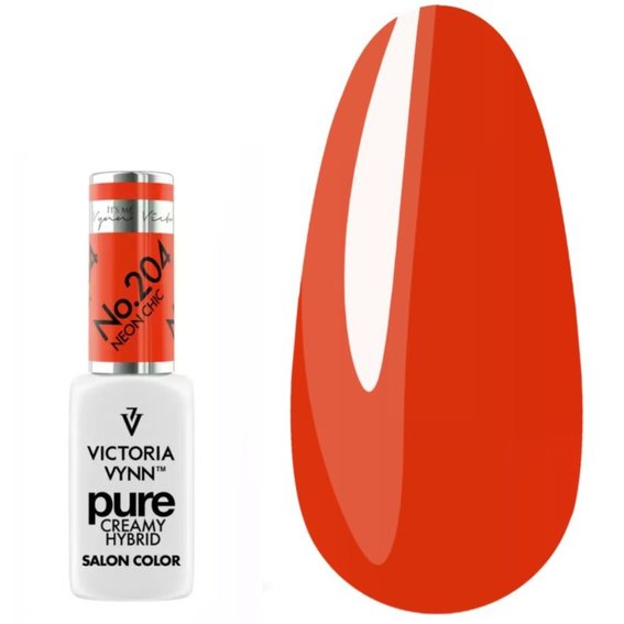 Gel polish Victoria Vynn PURE CREAMY HYBRID 204 Neon Chic Kremowy