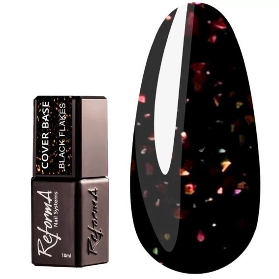 Base REFORMA Cover Base Black Opal Flakes 10 ml (943851)