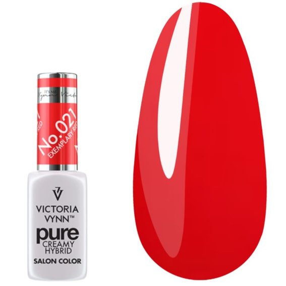 Hybride nagellak Victoria Vynn PURE CREAMY HYBRID 021 Exemplary Red 8 ml