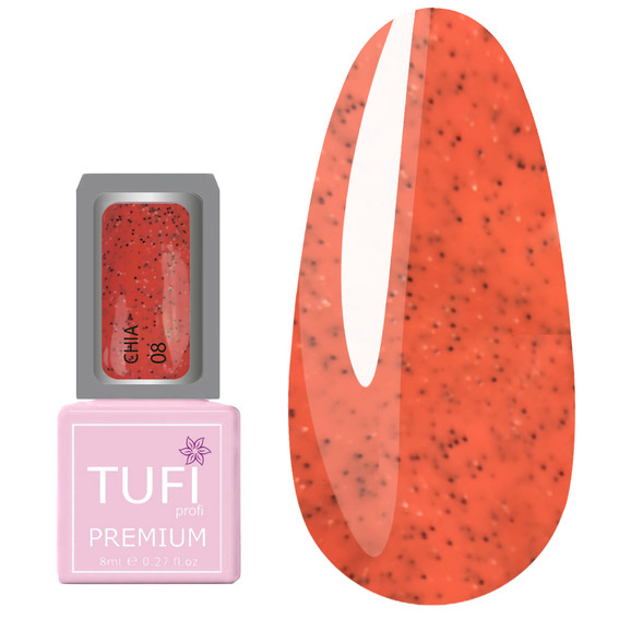 Gellack TUFI Profi PREMIUM Chia №08 Wassermelonen-Smoothie 8ml (0295691) - Фото №1