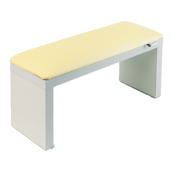 Armlehne ECOSTAND Wood Beige auf weißen Beinen 320х160х110 mm (0304532)