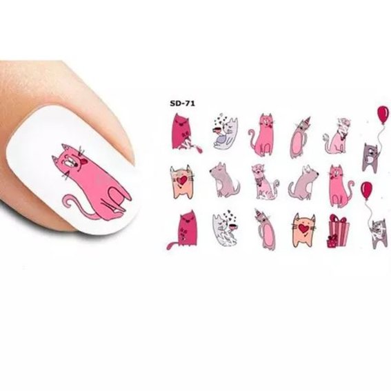 Crystaloff slider SD-71 kattenwaterstickers