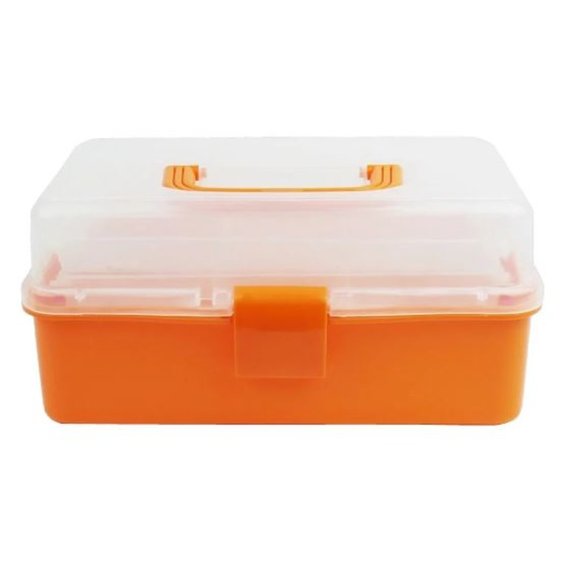YRE container met uitneembaar vak, groot, oranje - Фото №1
