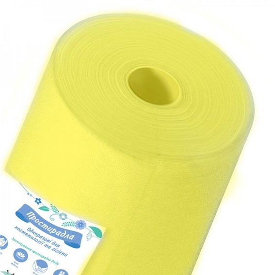 Wegwerplaken rol Panni Mlada spunbond geel 0,8x100m - Фото №1