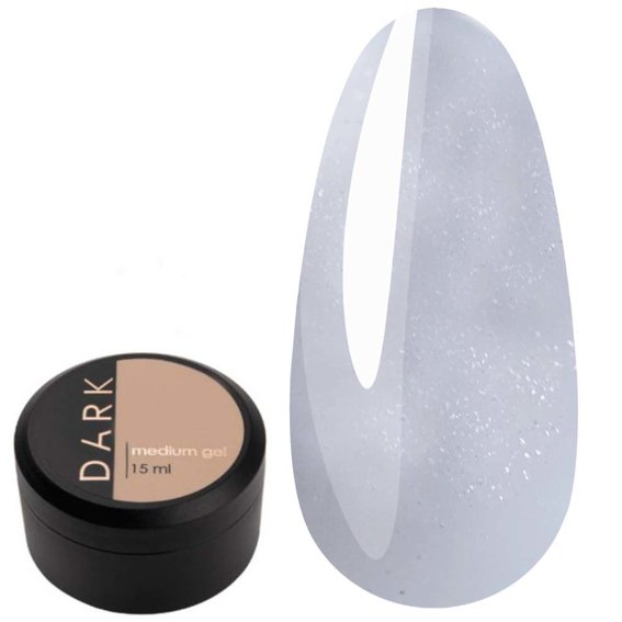 Gel for extensions DARK Medium Gel №36 milk, 15 ml - Фото №1