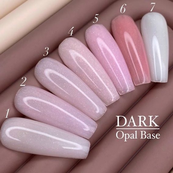 База DARK Pro Base Opal 7 молочный с шиммером, 15 ml - Фото №2