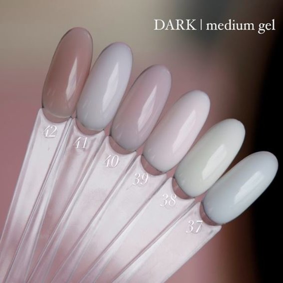 Gel for extensions DARK Medium Gel №41 pink beige, 15 ml - Фото №2