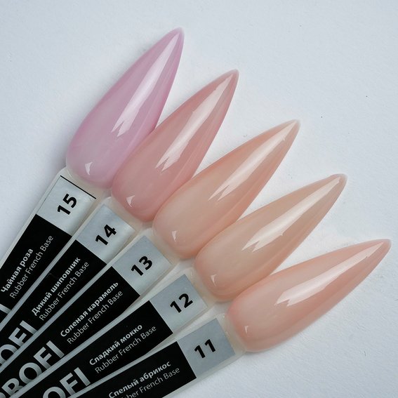 TUFI profi  PREMIUM  RUBBER FRENCH BASE 015 Tea rose 15 ml - Фото №3