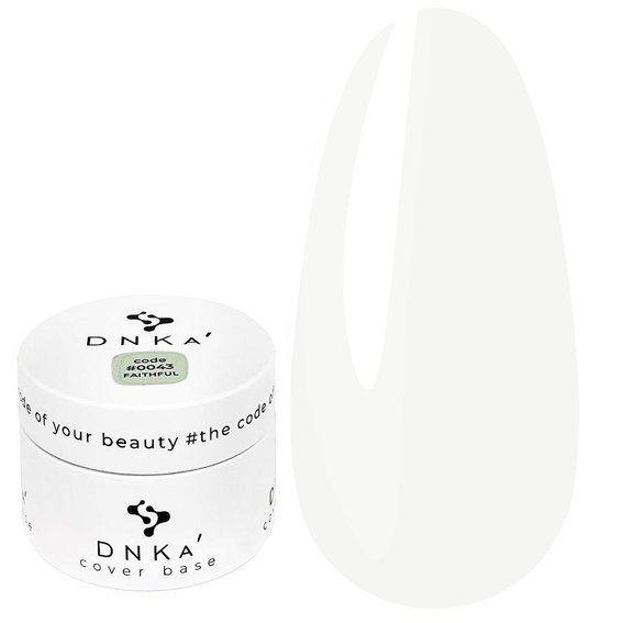 Base DNKa Cover #0043 Faithful white milky 30 ml (DNKA0043-30) - Фото №1
