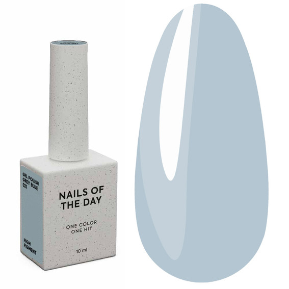 NAILSOFTHEDAY Let's special grijsblauwe hybride lak, 10 ml - Фото №1