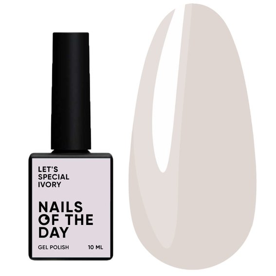 Гель-лак NAILSOFTHEDAY Let's special ivory, 10 ml - Фото №1