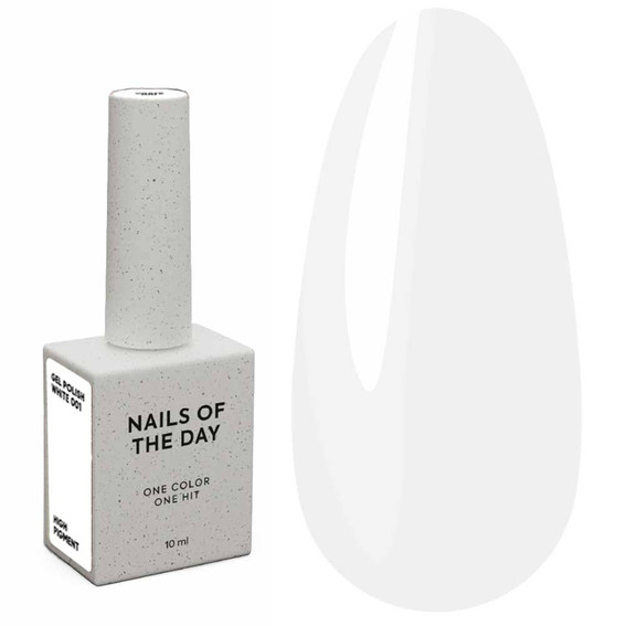 NAILSOFTHEDAY Let's special hybride nagellak wit, 10 ml - Фото №1