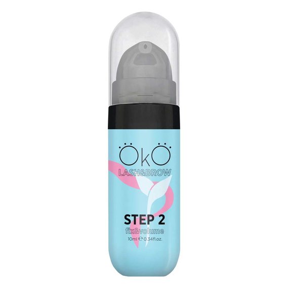 Zusammensetzung OKO zum Laminieren von Wimpern und Augenbrauen STEP 2 FIX&VOLUME 10 ml - Фото №1