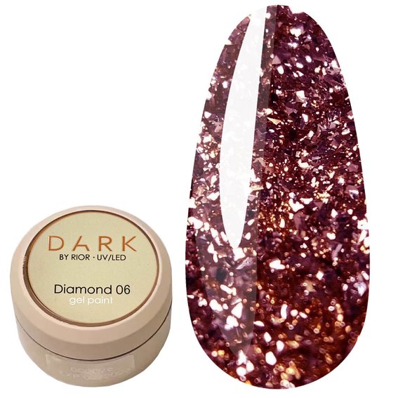 Gel DARK Diamond Gel 06 pink 5 g - Фото №1