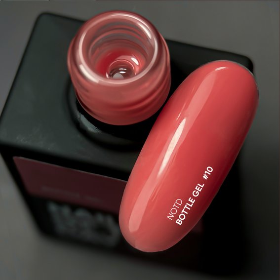 Гель NAILSOFTHEDAY Bottle gel 10 коралловый, 30 мл - Фото №2
