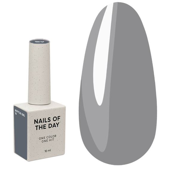 NAILSOFTHEDAY Flesje gel extension 16 grijs, 10 ml - Фото №1